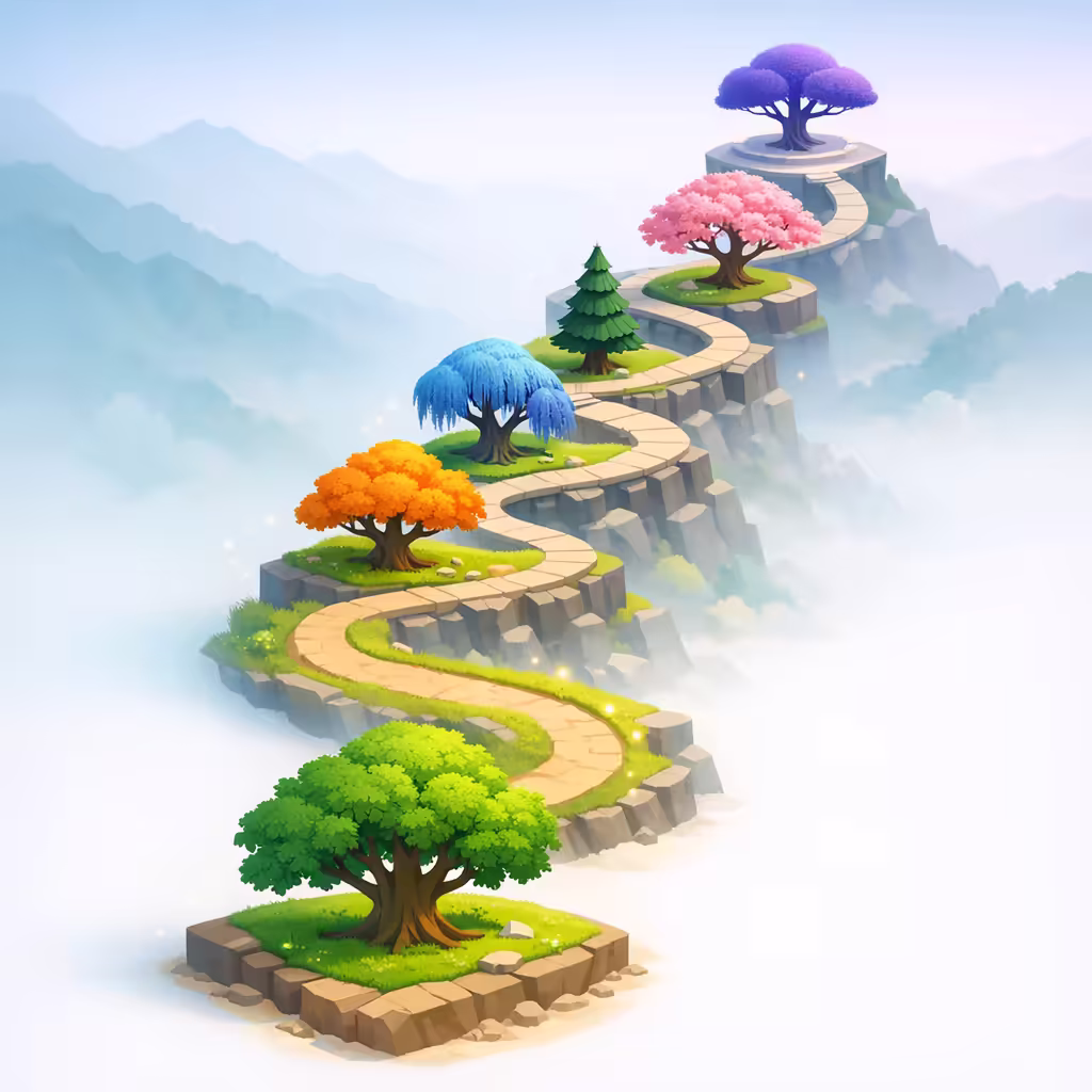 DojoWell's seven-level path of growth — a structured journey from regulation to integration.